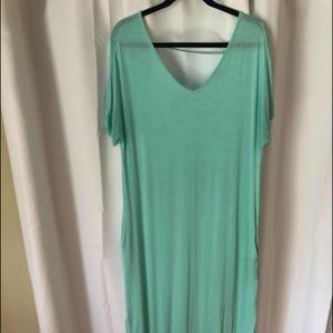 Mint green LalaBee long maxi dress Large